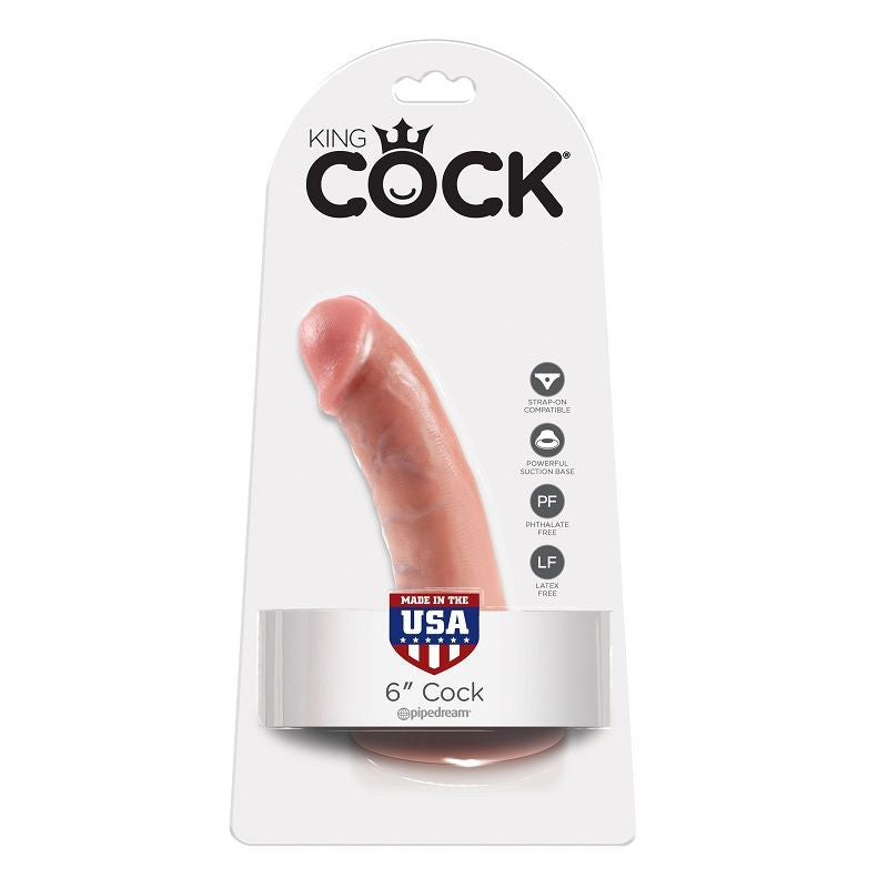 King cock - 6 chair de gode 15.2 cm