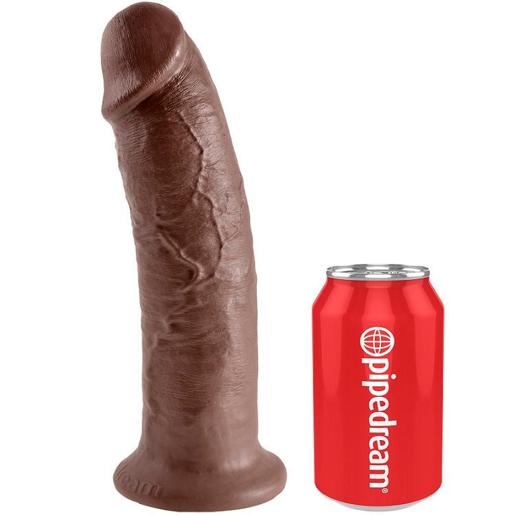 King cock - 10 godeue marron 25.4 cm