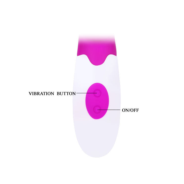 Pretty love - flirtation vibrateur alvis avec stimulateur de clitoris