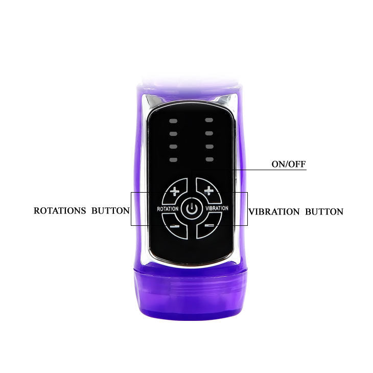 Baile Vibro rabbit avec billes rotatives Passion Baron Violet