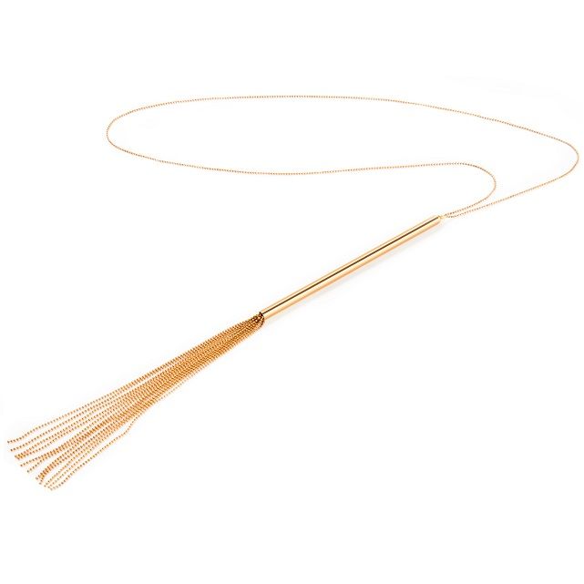 Bijoux - magnifique collier chaîne / fouet métal