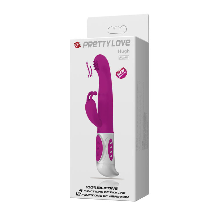 Pretty Love – Vibromasseur rabbit Hugh 12 modes de vibration – Lilas