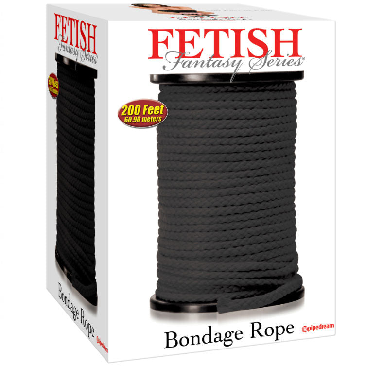 Fetish Fantasy Series - Corde de bondage noir - 60m