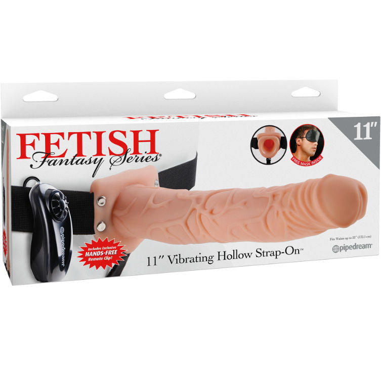 Fetish fantasy series - 11 strap-on creux vibrant avec billes 27.9cm chair