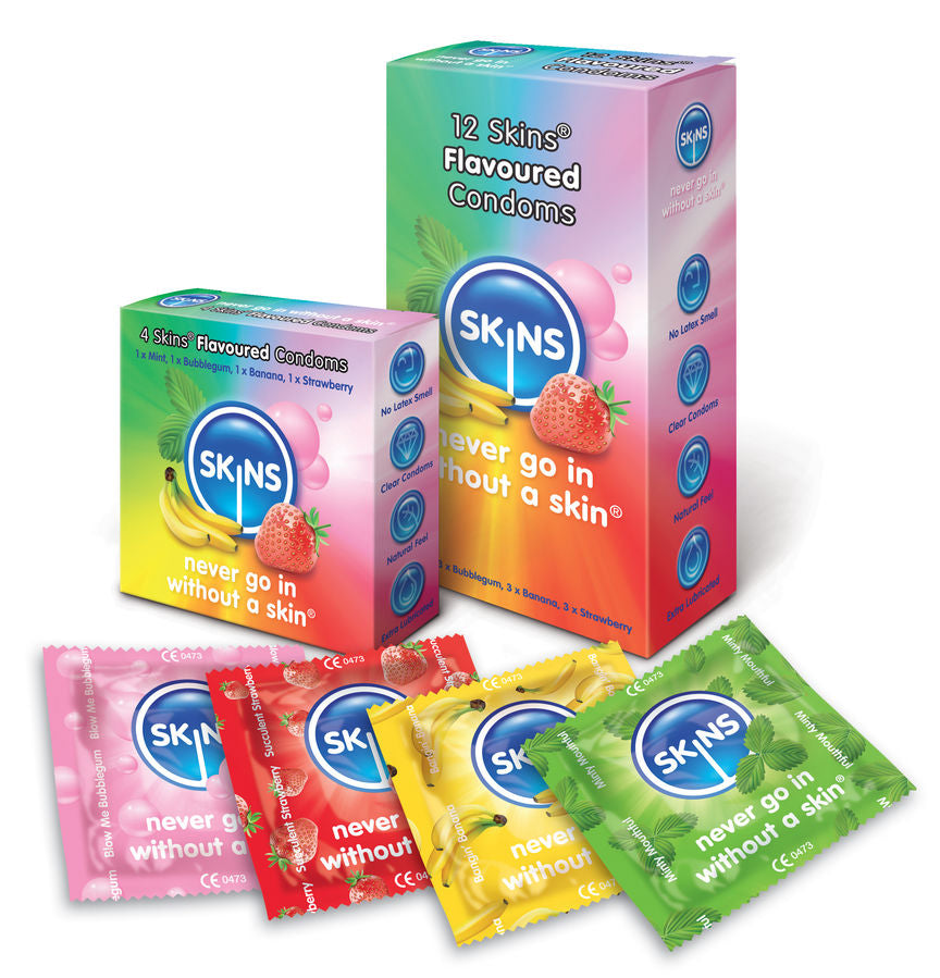 Skins - condom saveurs paquet de 12