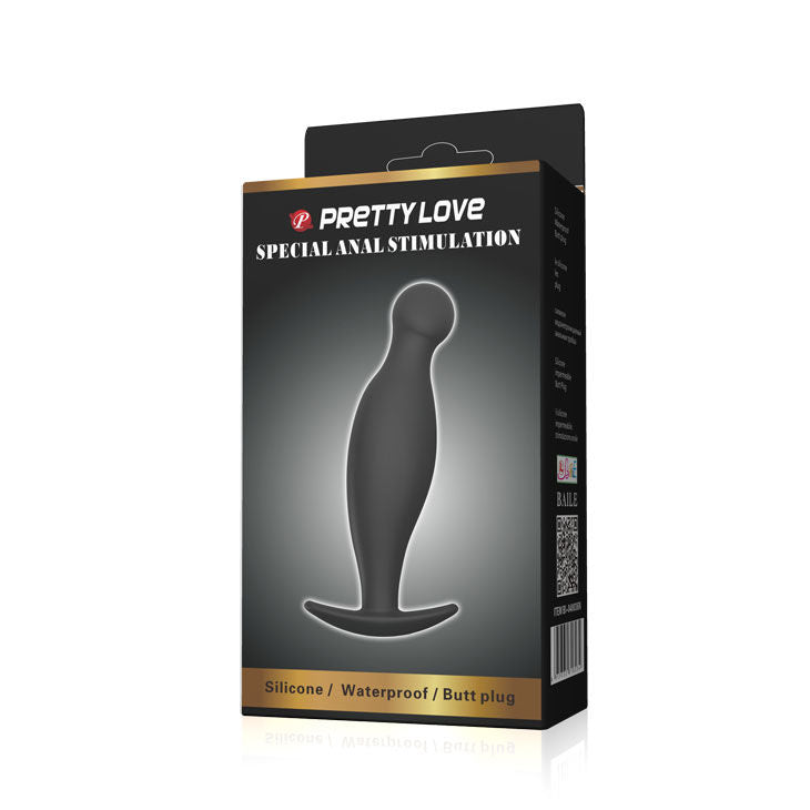 Pretty love - plug anal en silicone e 11.7 cm noir