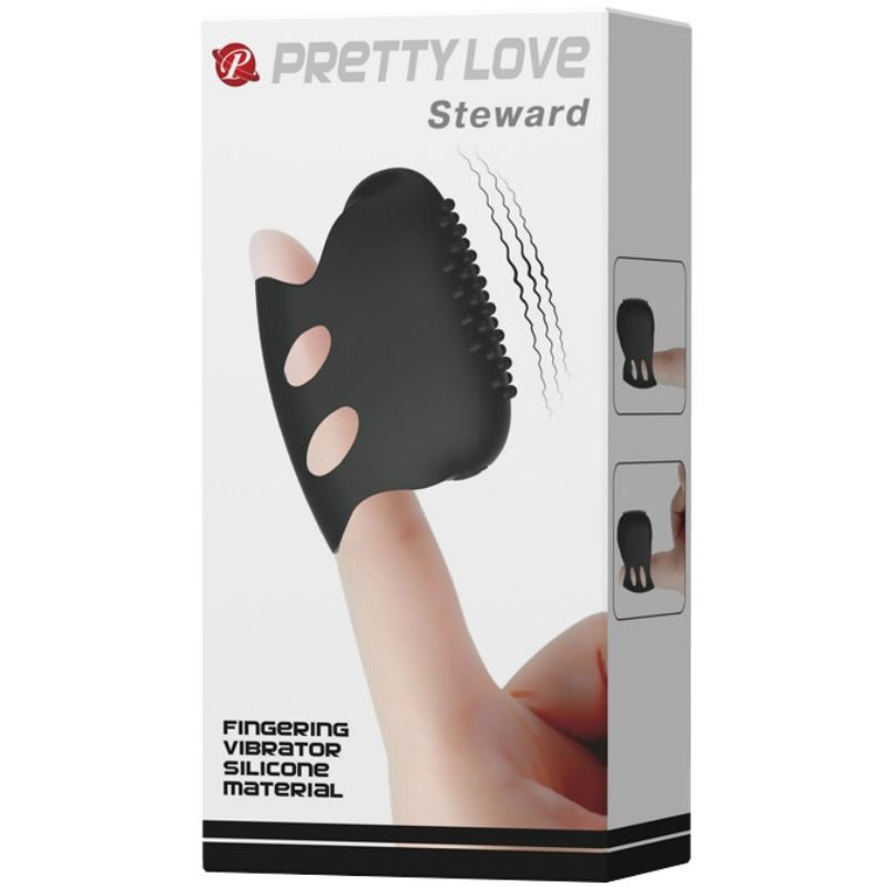 Pretty Love – Doigt Vibrant Texturé – Noir