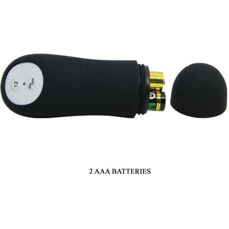 Pretty love - plug anal en silicone forme pénis et 12 modes de vibration noir