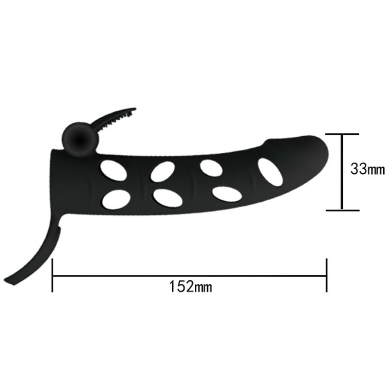 Pretty love - housse en silicone avec vibration 15.2 cm