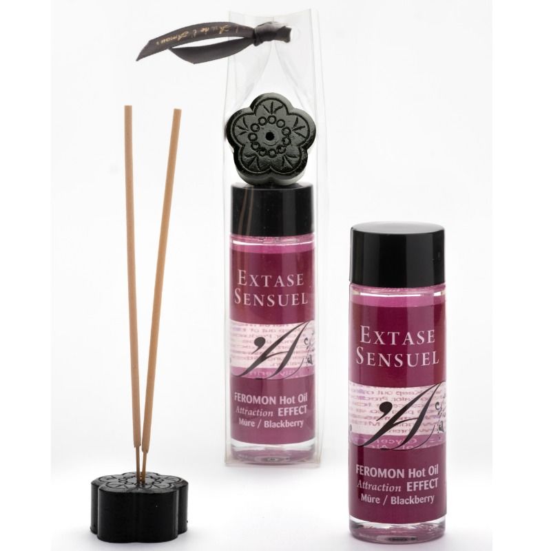 Extase sensual - huile de massage effet chauffant aux phéromones de mûre 100 ml