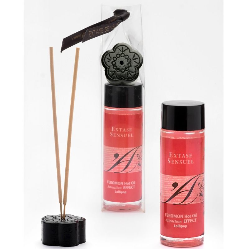 Extase sensual - huile de massage effet thermique aux phéromones pirulet 100 ml
