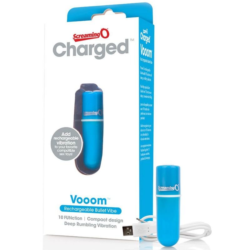 Screaming o - bala vibreura rechargeable vooom bleu