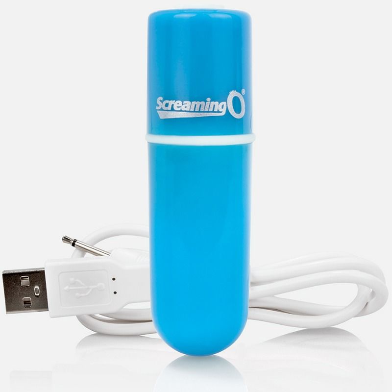 Screaming o - bala vibreura rechargeable vooom bleu