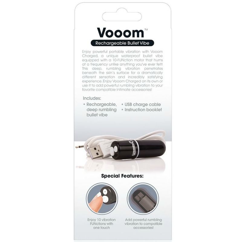 Screaming o - bala vibreura rechargeable vooom noir