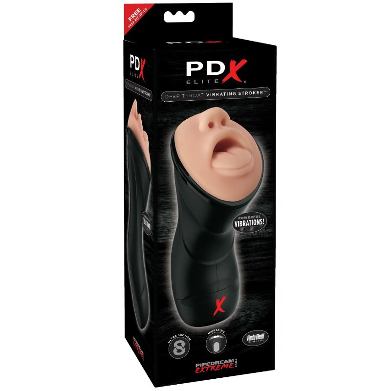 Pdx elite - stroker vibrant pour gorge profonde
