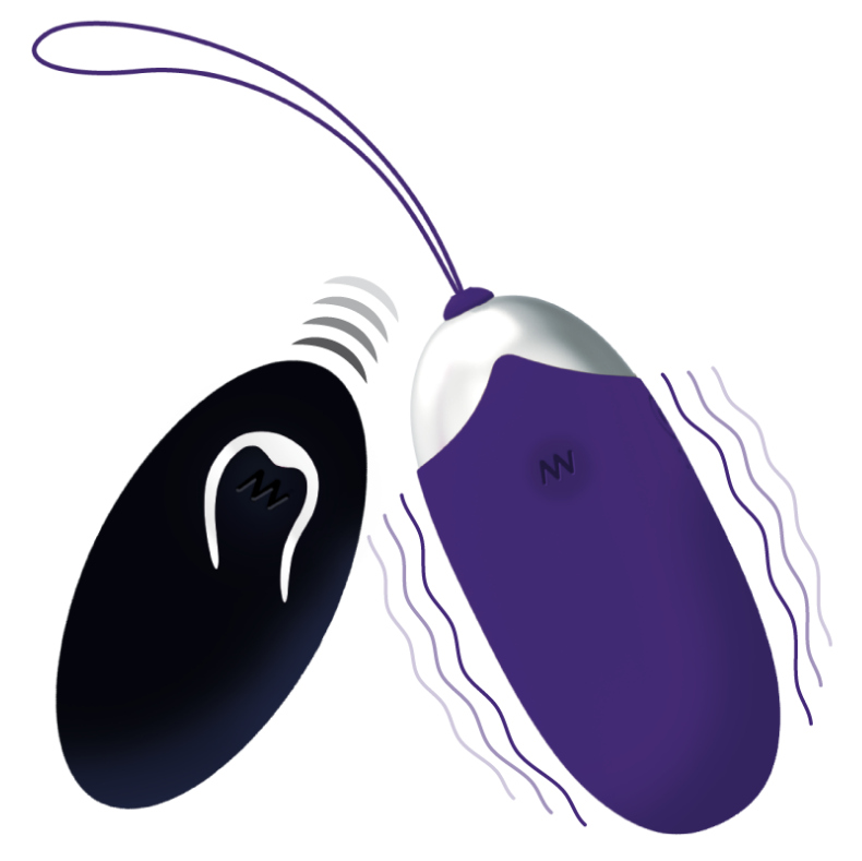 Intense - oeuf vibrant flippy ii avec télécommande violet
