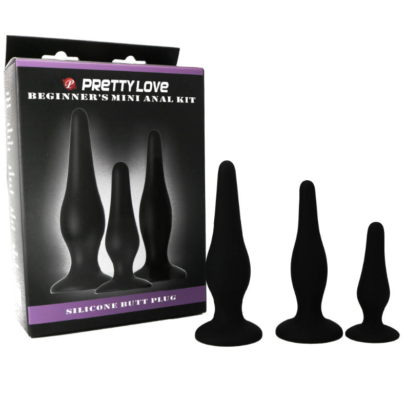 Pretty love - kit dinitiation en silicone pour plugs anal