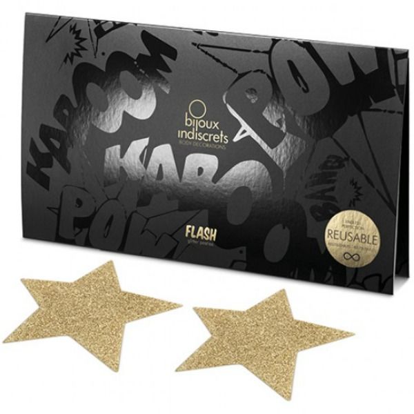 Bijoux Indiscrets – Nippies Étoile Or – Modèle Flash