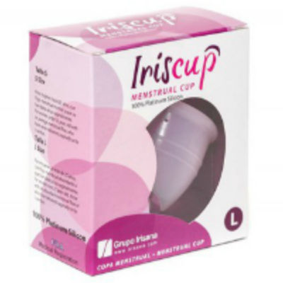 Iriscup Coupe menstruelle réutilisable rose taille L + sac de stérilisation
