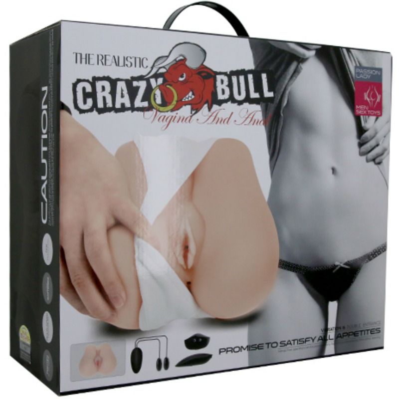 Crazy bull - vagin et anus réalistes avec position de vibration 3