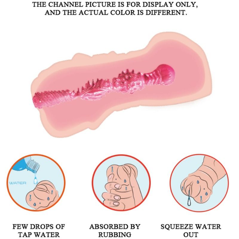 Crazy bull - masturbadeur vagin peau d'eau avec balles vibrantes