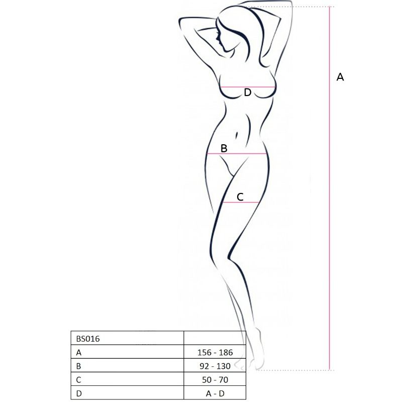 Passion - femme bs016 bodystocking blanc taille unique