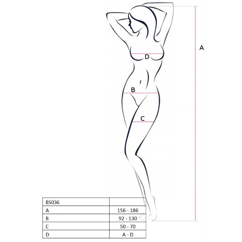 Passion - femme bs036 bodystocking blanc taille unique