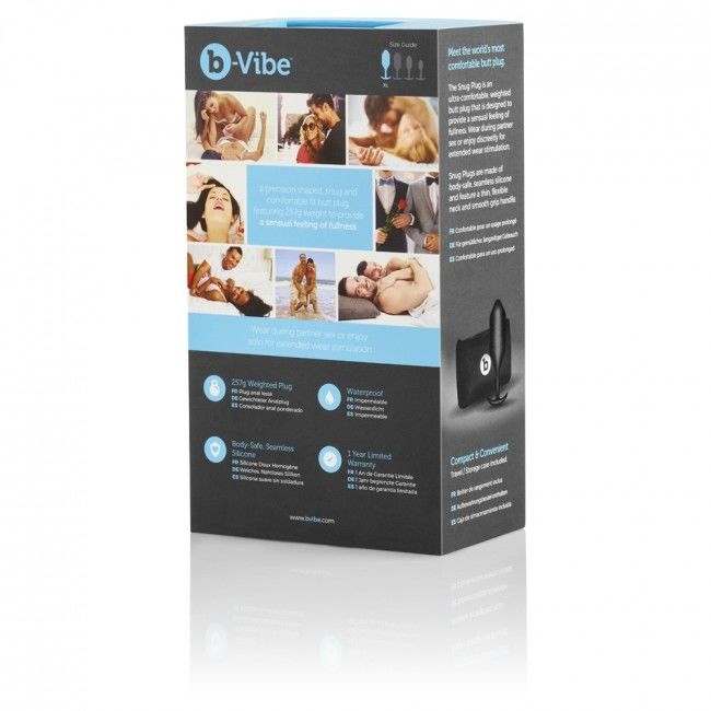 b-Vibe - Plug Anal 257g Snug Plug 4 - Noir