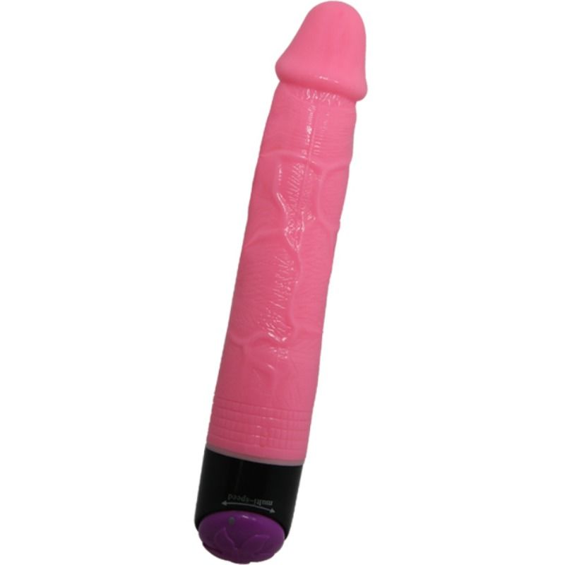 Baile - vibrateur réaliste sexe coloré rose 23 cm