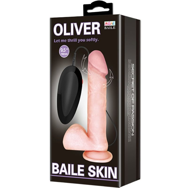 BAILE - VIBRATEUR RÉALISTE OLIVER AVEC FONCTION DE ROTATION