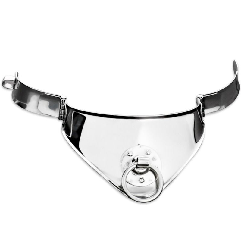 Metal hard - collier de retenue avec anneau et cadenas 12,5 cm