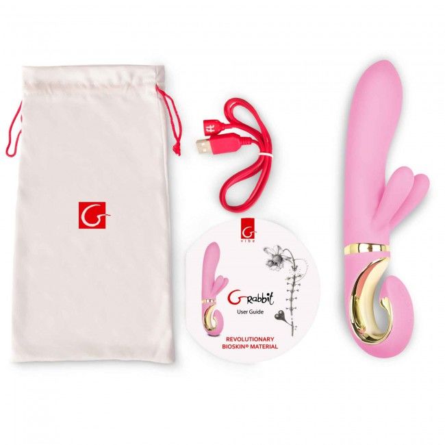 G Vibe Vibromasseur Rabbit Grabbit – Rose