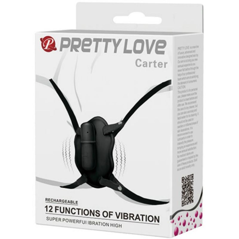 Pretty love - strap on avec balle vibrante carter