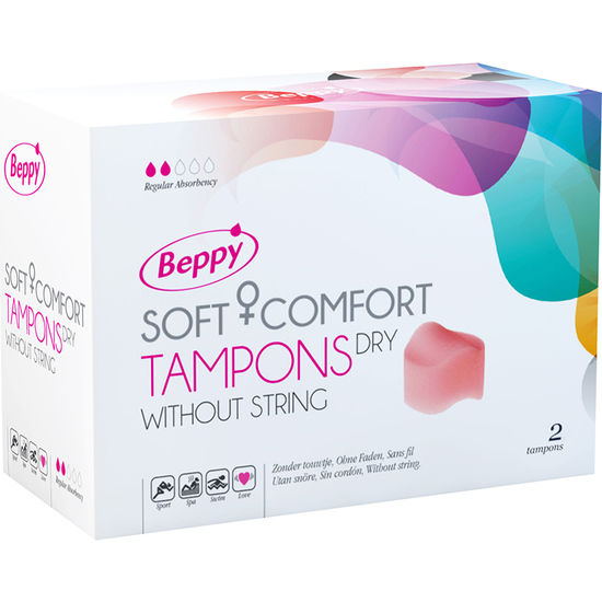 Beppy Éponges Menstruelles Soft + Comfort Dry Boîte de 2