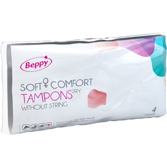 Beppy Éponges Menstruelles Soft + Comfort Dry Boîte de 4