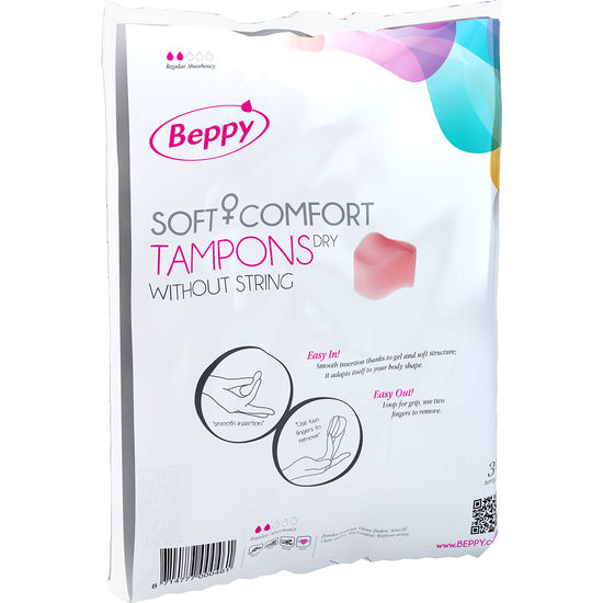 Beppy Éponges Menstruelles Soft + Comfort Dry Boîte de 30