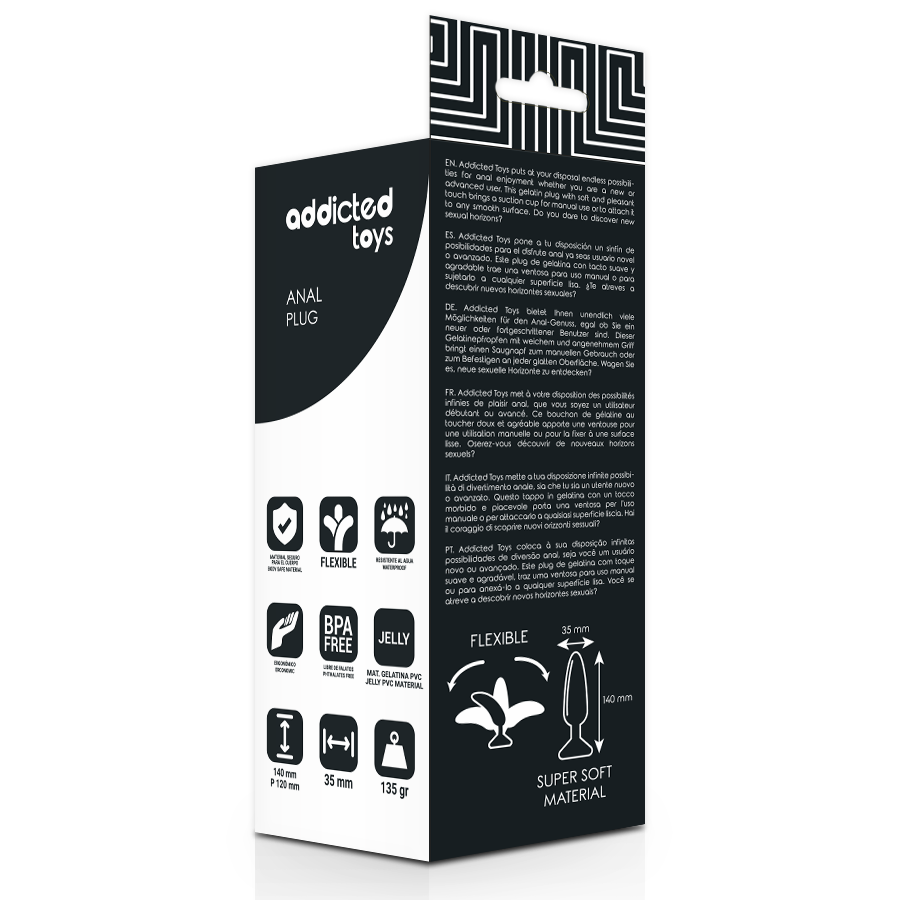Addicted toys - plug anal 13.5 cm