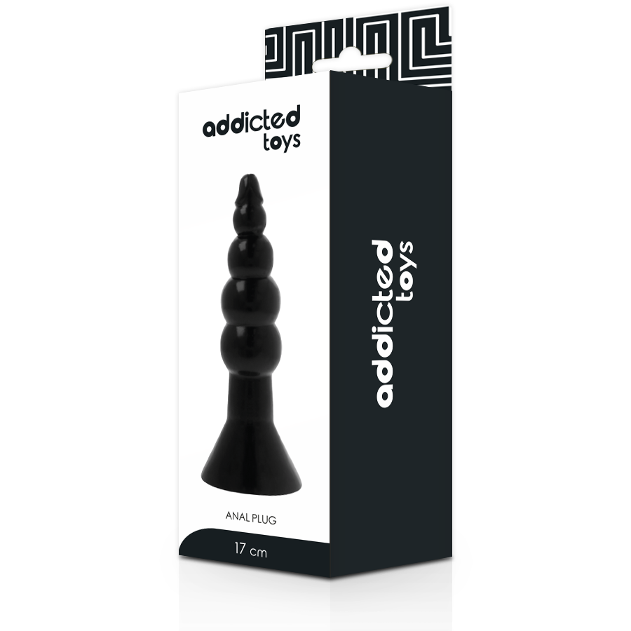 Addicted toys - plug anal 17 cm noir