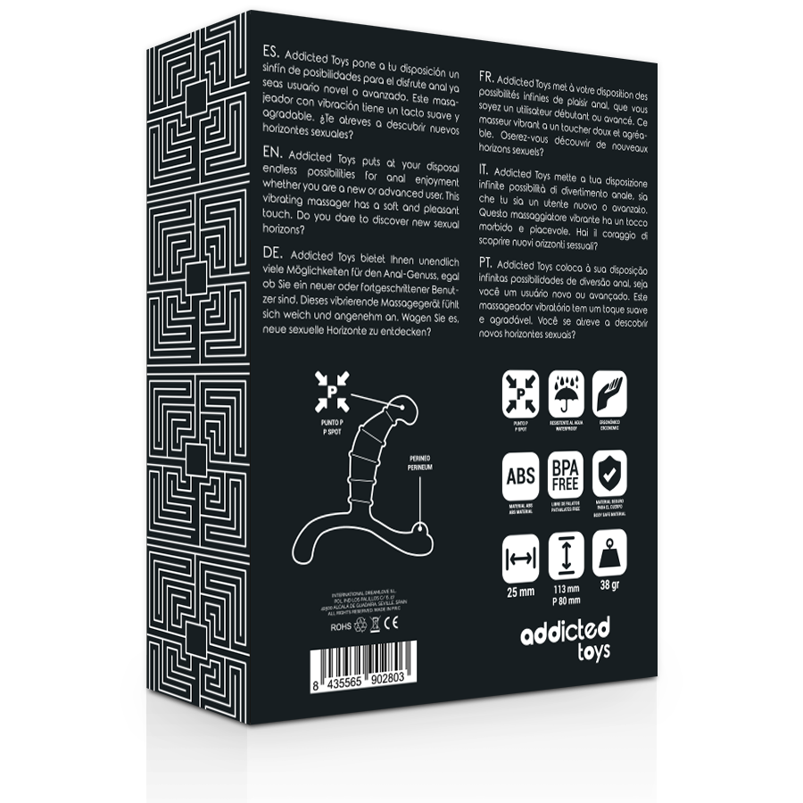Addicted toys - plaisir anal prostate noir