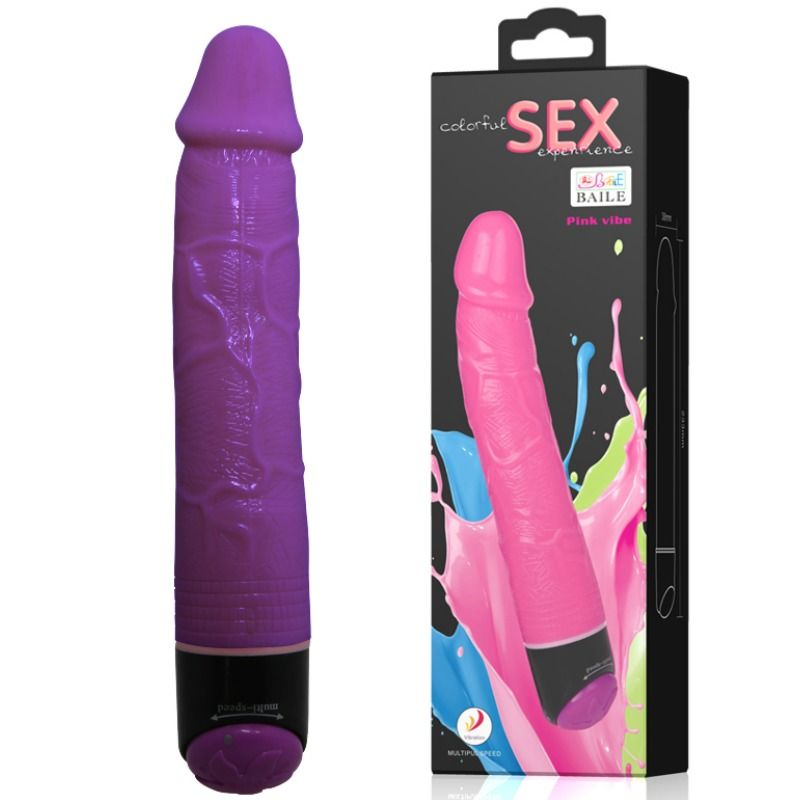 Baile - vibrateur réaliste coloré sex lilas 23 cm