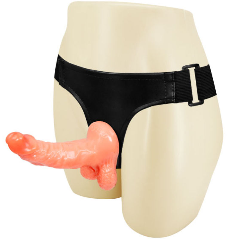 Baile - harnais avec pénis réaliste et culotte réglable ultra passionnée 15.5 cm