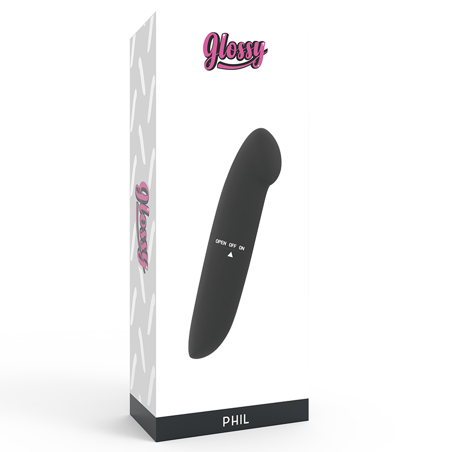 Glossy - vibrateur phil noir
