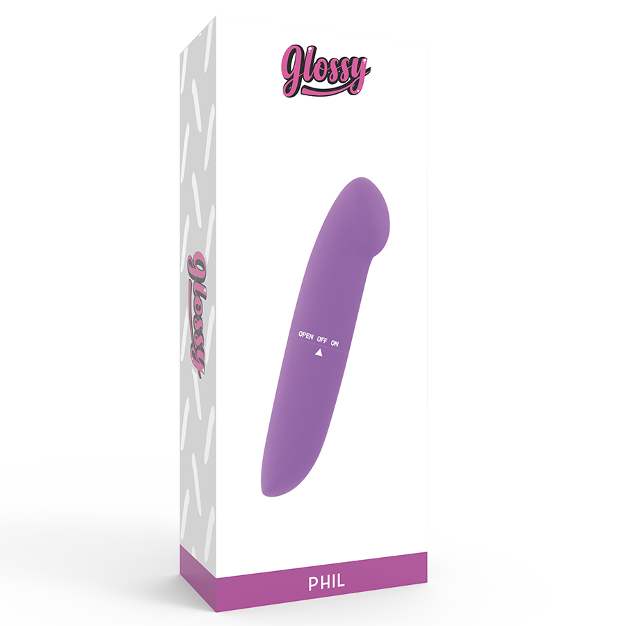 Glossy - vibrateur phil violet