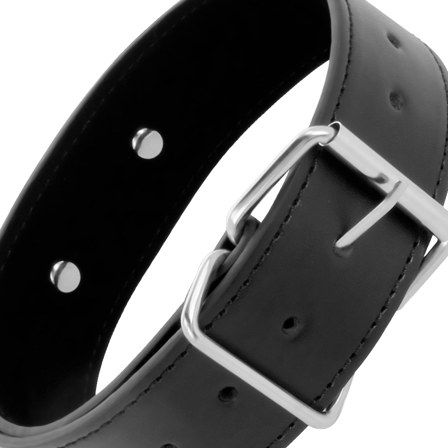 Darkness - collier de posture avec chaîne en cuir