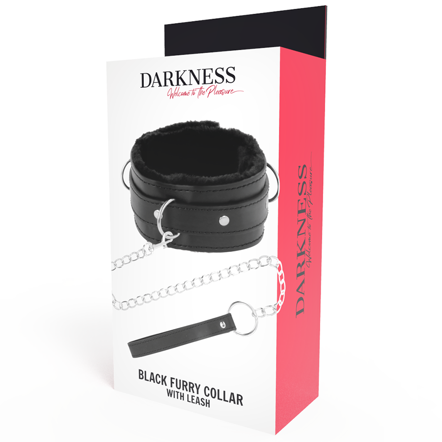 Darkness - collier de posture confortable avec chaîne en cuir