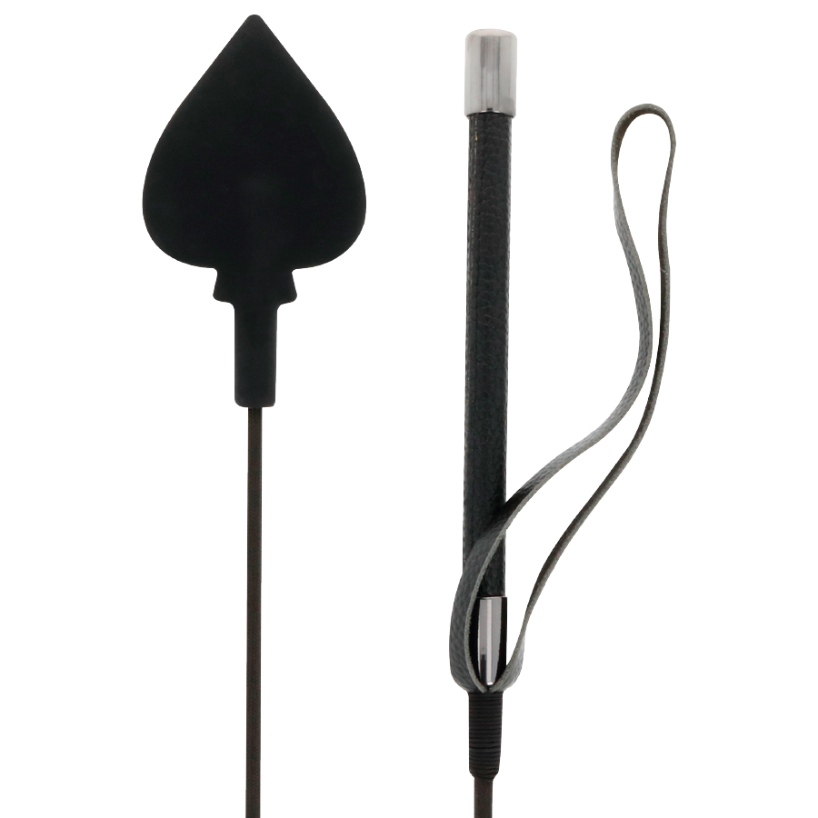 Darkness - fouet en silicone noir 60cm