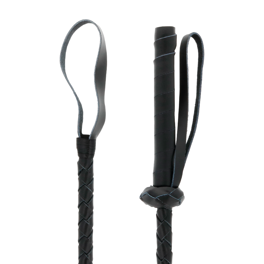 Darkness - fouet bdsm fétichiste en cuir 60cm