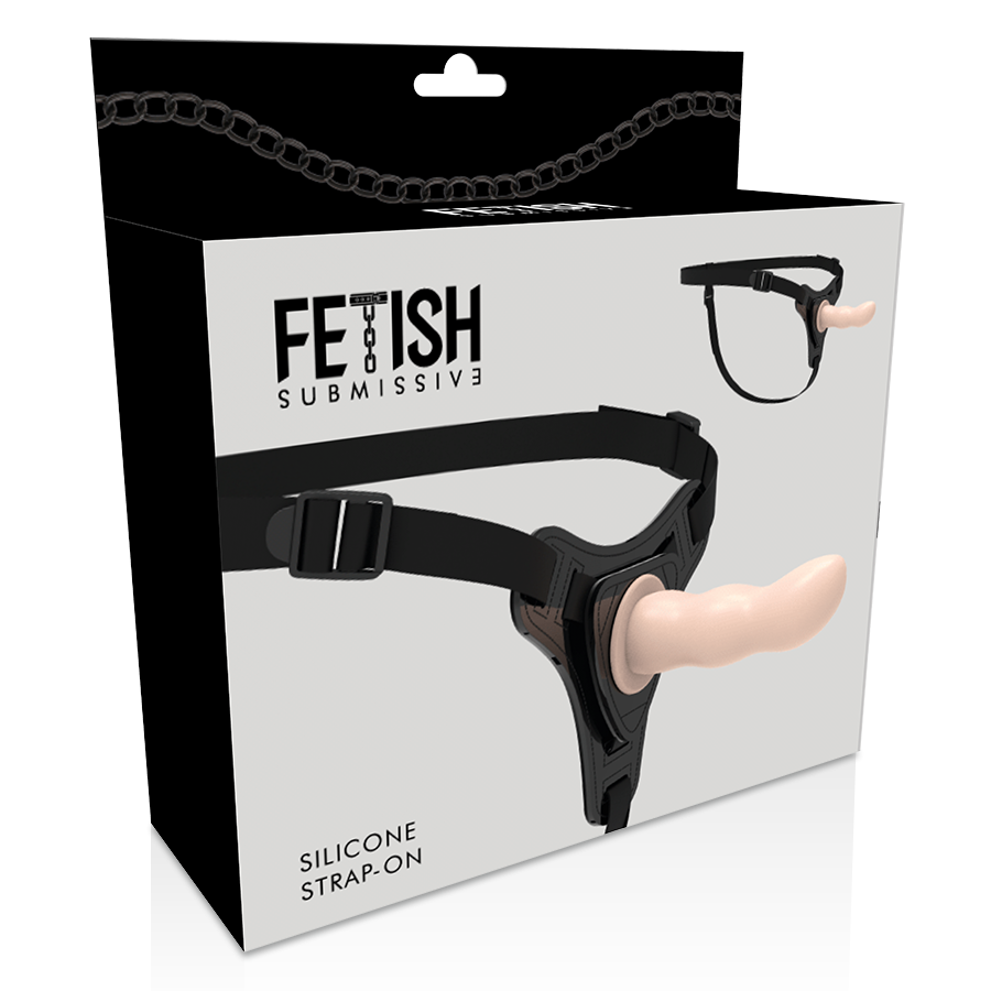 Fetish submissive harness - silicone chair point g 12,5 cm