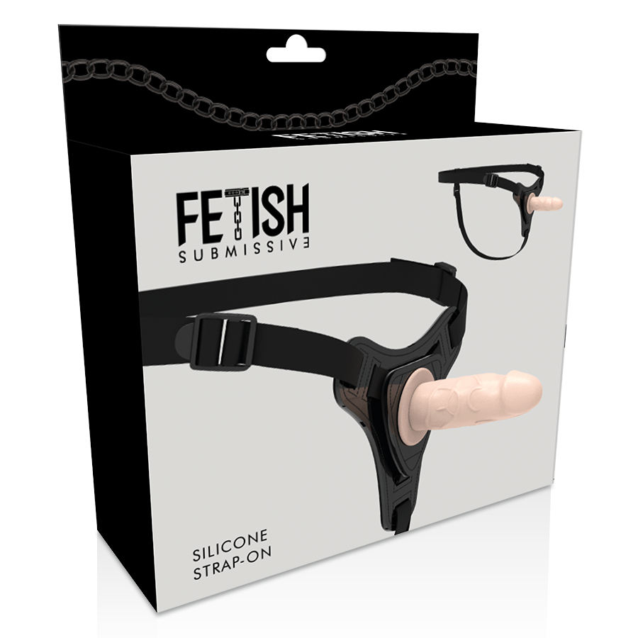 Fetish submissive harness - silicone chair réaliste 12,5 cm