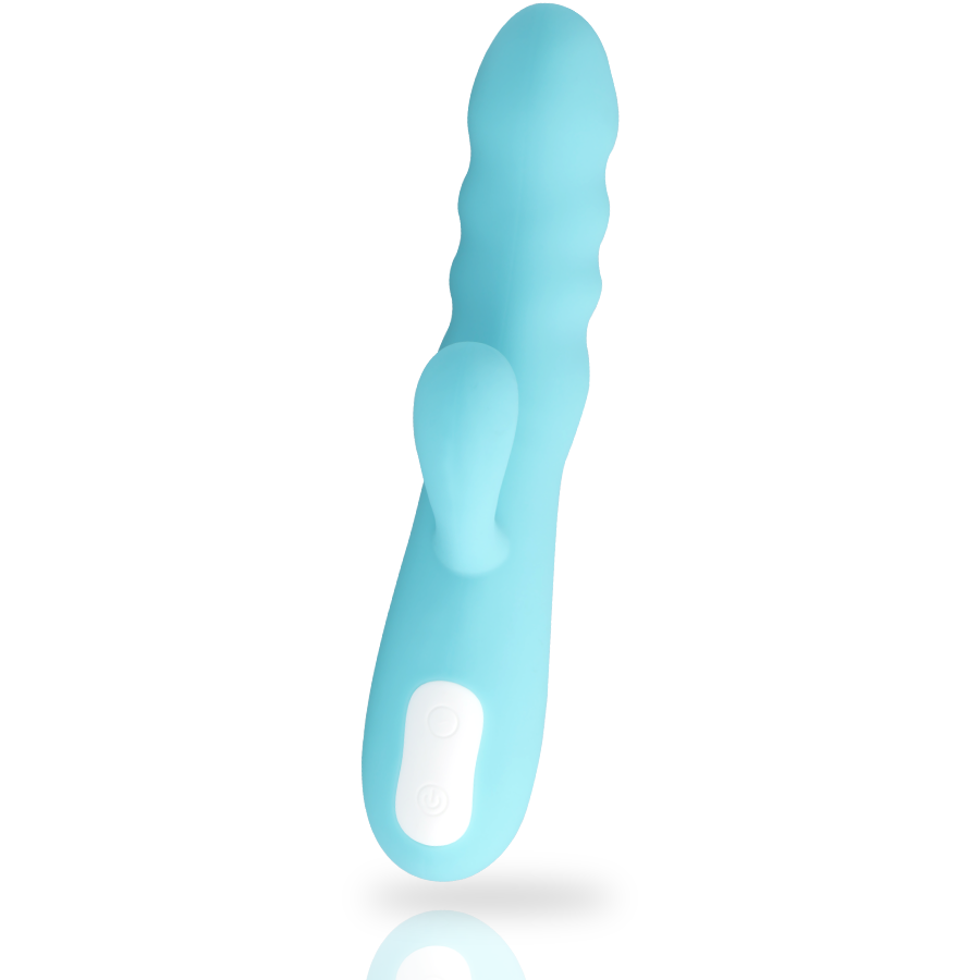 Mia - vibrateur rotatif eiffel turquoise bleu